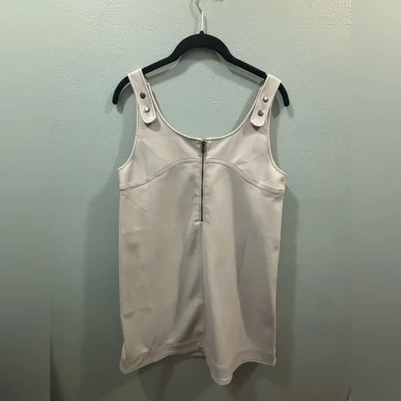 Pilcro by Anthropologie Shift Faux Leather Mini Dress NWT SZ 4 - Picture 5 of 11